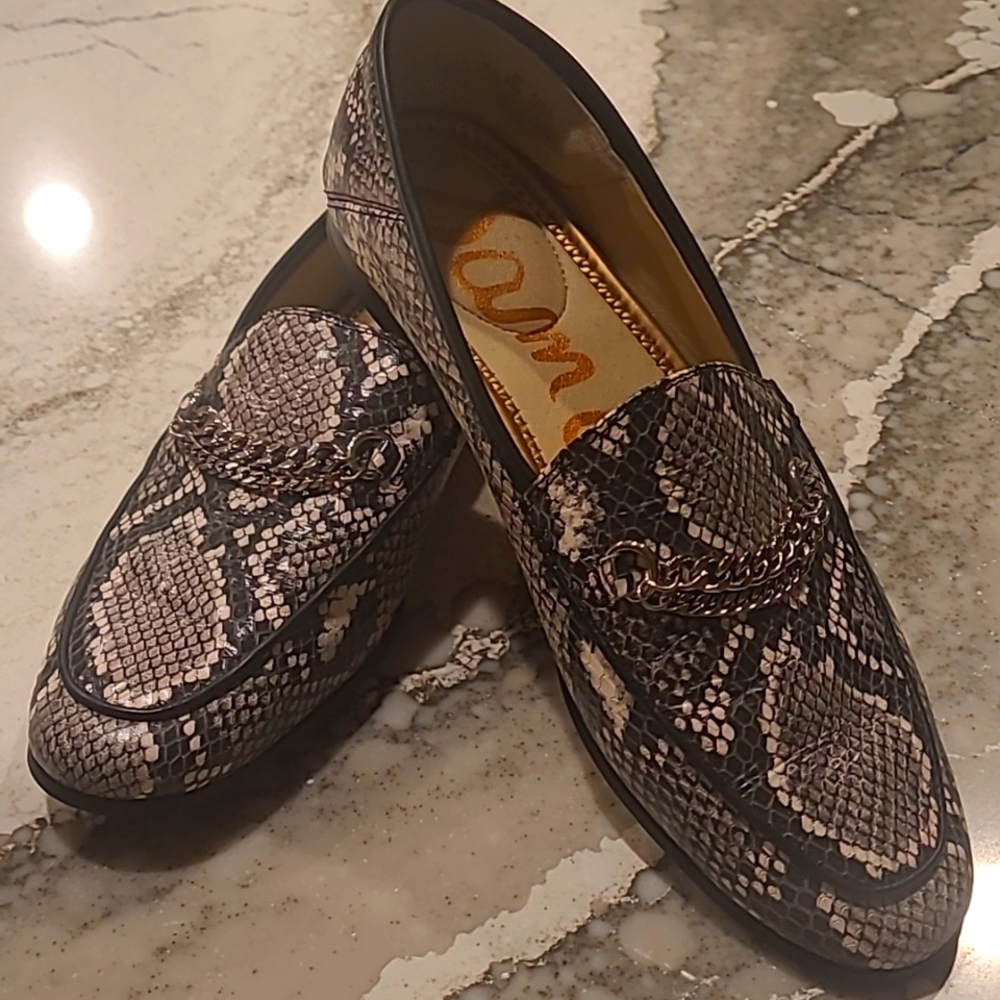Sam Edelman Snake Skin Loafers